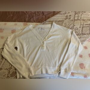 Gilly Hicks Off-White V-Neck Sweater